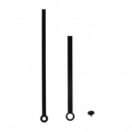 Limbi ceas Rayher, negru, 88mm / 117mm, + capac capac, tab-sac 1pc