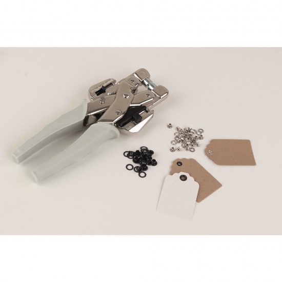 Clește pentru orificii și ochi, 160 capse ø 3+5mm, Rayher Clește pentru orificii și ochi, 160 capse ø 3+5mm, Rayher