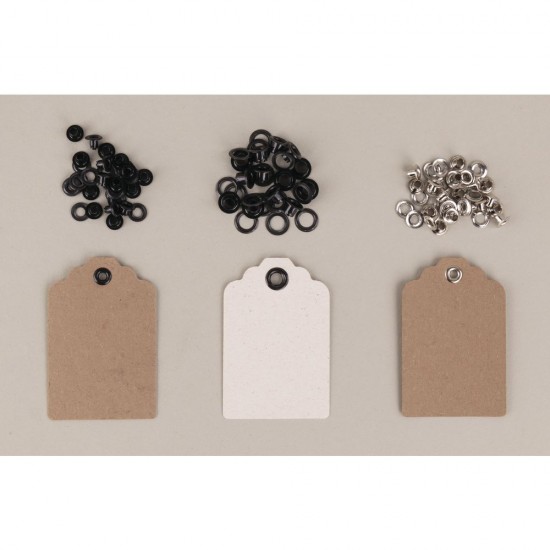 Clește pentru orificii și ochi, 160 capse ø 3+5mm, Rayher Clește pentru orificii și ochi, 160 capse ø 3+5mm, Rayher