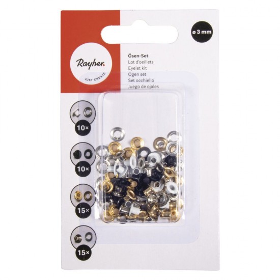 Capse 3 mm, Rayher, 50 /set Capse 3 mm, Rayher, 50 /set