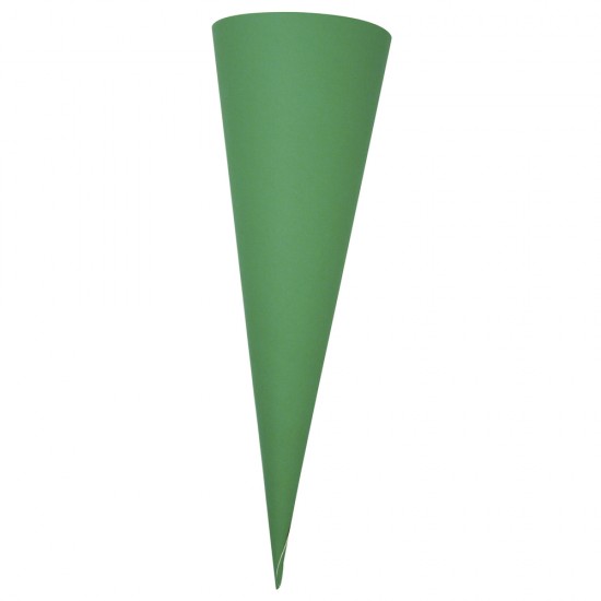 Ambalaj cornet pentru dulciuri, alb, 35 cm, verde