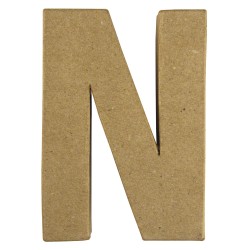 Litera din Papier mache   N   FSC rec.100%, 15x10.5