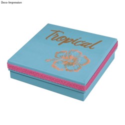 Papier mache caseta FSC rec. 100%, 14x14x3.5cm