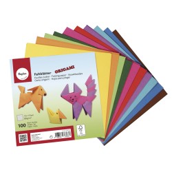 Hartie pentru origami, FSC Mix de credit, 15x15cm, 80g / m2, 100 de coli