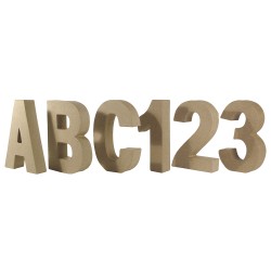 Papier-mache assortmen FSC Recycled 100%, Numbers + Letters Papier-mache assortmen FSC Recycled 100%, Numbers + Letters