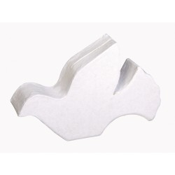 Papier mache porumbei de nunta, 8x1.5x5cm, set 4 piese