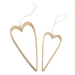 Suport Rayher in forma de inima pentru quilling, din papier mache, dimensiune 12-16 cm, diametru 1.5-2 cm, 2/set Suport Rayher in forma de inima pentru quilling, din papier mache, dimensiune 12-16 cm, diametru 1.5-2 cm, 2/set