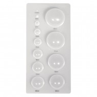 Sablon semicercuri quilling, Rayher, 18.5x9 cm