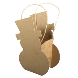 Papier mache sac Om de Zapada, 17x10,5x6cm, sac: L: 4,5cmB: 6cmW: 9cm