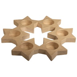 Papier mache Coronita stele pentru lumanare FSC rec.100%, ø26,5cm, Inaltimea: 2 cm