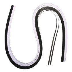 Hartie Quilling, Rayher, black/white, 53x0.3 cm, 80g/m2, 100 buc/set Hartie Quilling, Rayher, black/white, 53x0.3 cm, 80g/m2, 100 buc/set