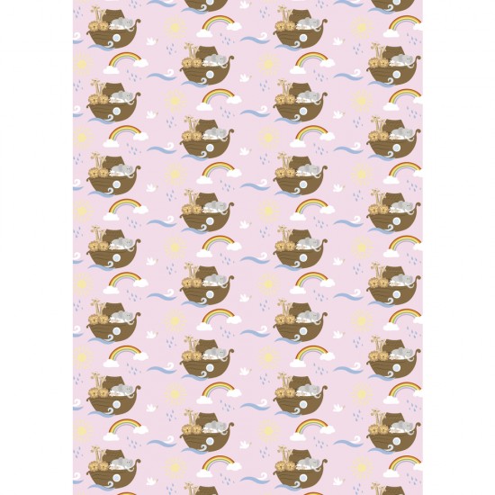 Motive cardboard Arche Noah, baby roz, 213x310mm, 190 g/m2