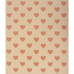 Photographic board Kraft -hearts, pale-roz, 50x70cm, 300g/m2