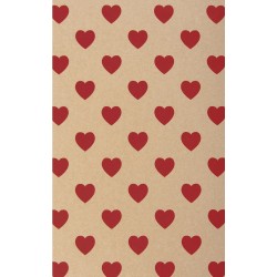 Photographic board Kraft -hearts, classical rosu, 50x70cm, 300g/m2