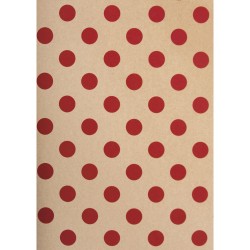 Photographic board Kraft - Dots, classical rosu, 50x70cm, 300g/m2