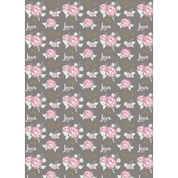 Motive board Romantic Love, taupe, 213x310mm, 190 g/m2