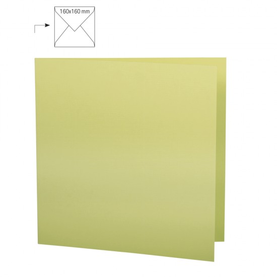 Card patrat biguit,plain,FSC Mix Credit, pastel-green, 150x300mm, 220g/m2, 5/set