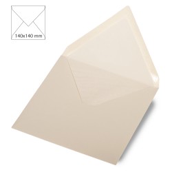 Plic patrat,met. FSC Mix Credit, cashmere metallic, 140x140mm, 120g/