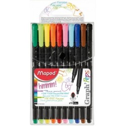Fineliner Graph Peps Compact 10 culori asortate Maped