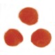 Pompon Rayher, 70/set, diametru 7 mm, culoare portocaliu