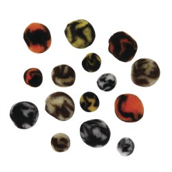 Pomponi Rayher, tigrati, diferite culori si dimensiuni. Pomponi Rayher, tigrati, diferite culori si dimensiuni.