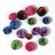 Pomponi Rayher, 100/set, culori si dimensiuni diferite