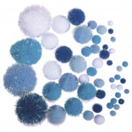 Pomponi Rayher metalici asortati.