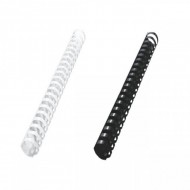 Inele plastic 12 mm, max 105 coli, 100buc/cut, negru