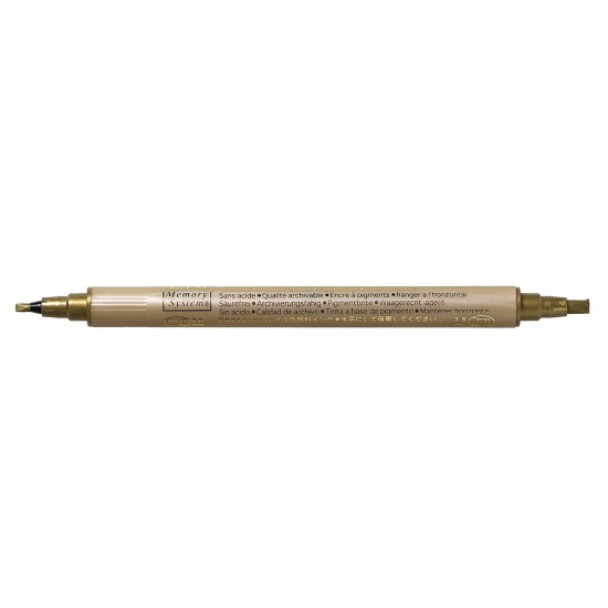 Calligraphy pen metalic , gold, 2+3,5 mm, tab-bag 1 pc