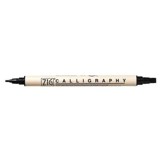 Calligraphy pen, negru, 2+5 mm, tab-bag 1 pc