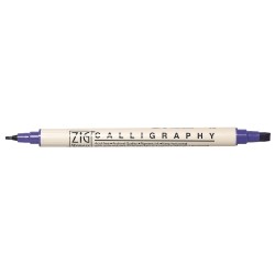Calligraphy pen, purple, 2+5 mm, tab-bag 1 pc Calligraphy pen, purple, 2+5 mm, tab-bag 1 pc