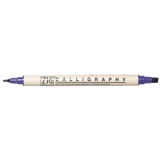 Calligraphy pen, purple, 2+5 mm, tab-bag 1 pc