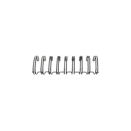 Spirala metalica pentru masina de indosariat, negru, o 1,9 cm, length 30cm, tab-