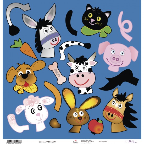 Hartie pentru scrapbooking , 30.5x30.5cm, 190g/m2