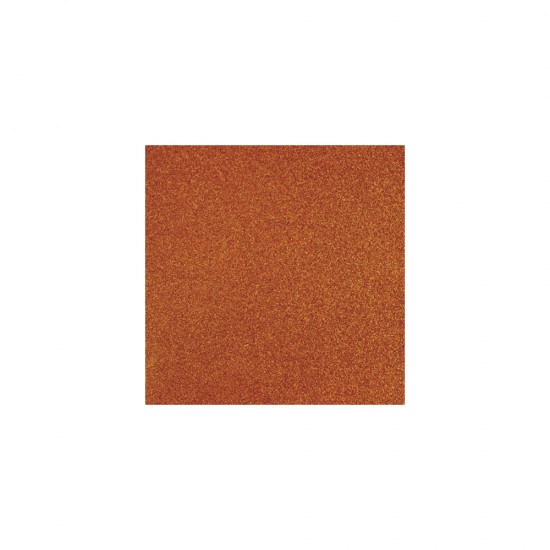 Hartie pentru scrapbooking: Sclipici, portocaliu, 30.5x30.5cm, 200 g/m2