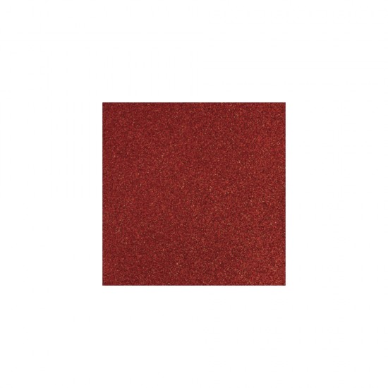 Hartie pentru scrapbooking: Sclipici, cardinal rosu, 30.5x30.5cm, 200 g/m2