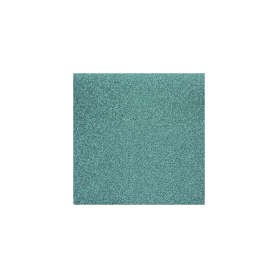 Hartie pentru scrapbooking: Sclipici, turquoise, 30.5x30.5cm, 200 g/m2