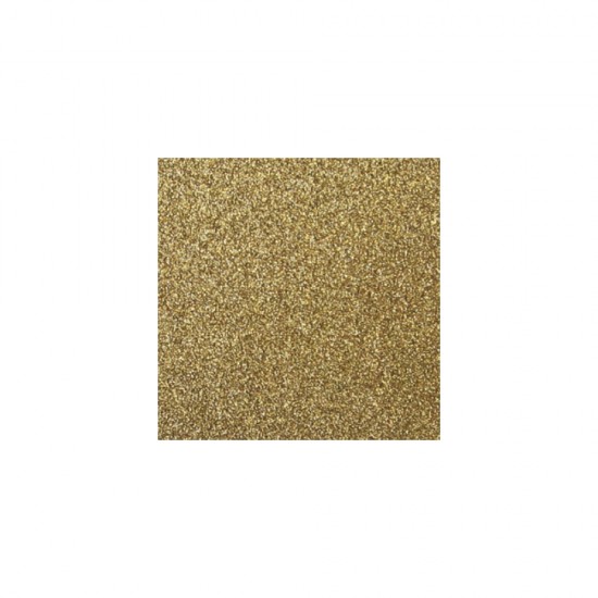 Hartie pentru scrapbooking: Sclipici, gold, 30.5x30.5cm, 200 g/m2