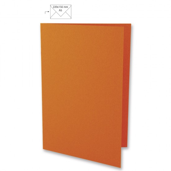 Card A5, 297x210  mm, 220 gr,  portocaliu