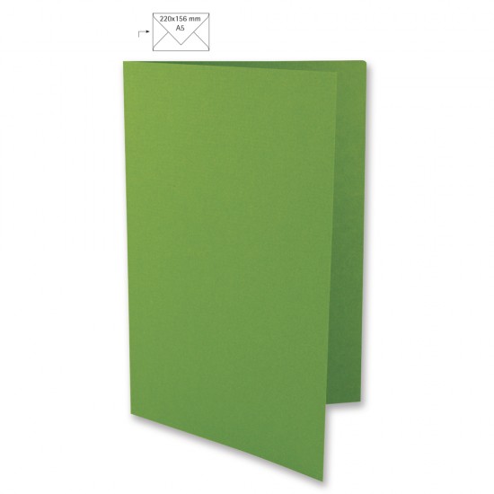 Card A5, 297x210  mm, 220 gr,  verde