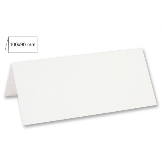 Card biguit pentru masa, plain, FSC MixCredit, alb, 100x90mm, 220g/m2, 5/set