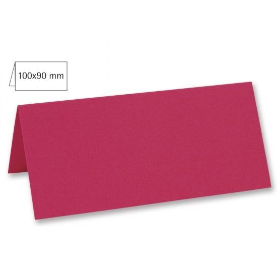 Card biguit pentru masa, plain, FSC MixCredit, roz, 100x90mm, 220g/m2, 5/set