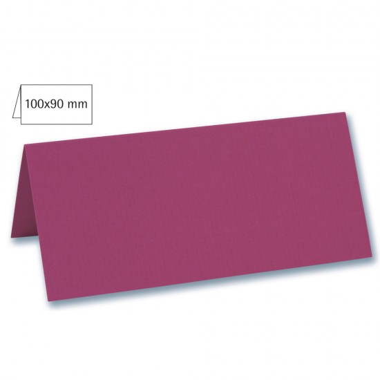 Card biguit pentru masa, plain, FSC MixCredit, rosu magma, 100x90mm, 220g/m2, 5/set