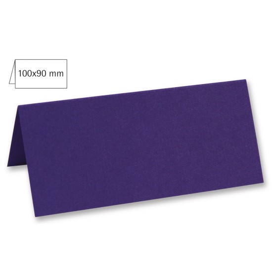 Card biguit pentru masa, plain, FSC MixCredit, violet, 100x90mm, 220g/m2, 5/set