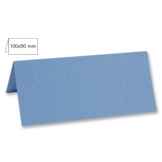 Card biguit pentru masa, plain, FSC MixCredit, azure, 100x90mm, 220g/m2, 5/set