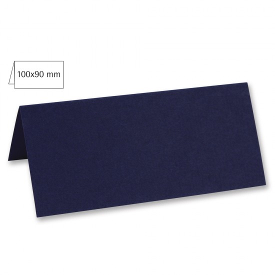 Card biguit pentru masa, plain, FSC MixCredit, midnight blue, 100x90mm, 220g/m2, 5/set