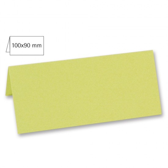 Card biguit pentru masa, plain, FSC MixCredit, pastel-green, 100x90mm, 220g/m2, 5/set
