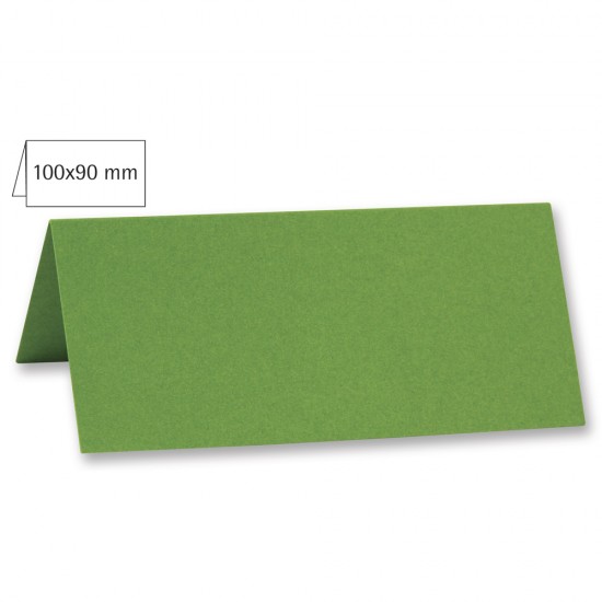Card biguit pentru masa, plain, FSC MixCredit, evergreen, 100x90mm, 220g/m2, 5/set