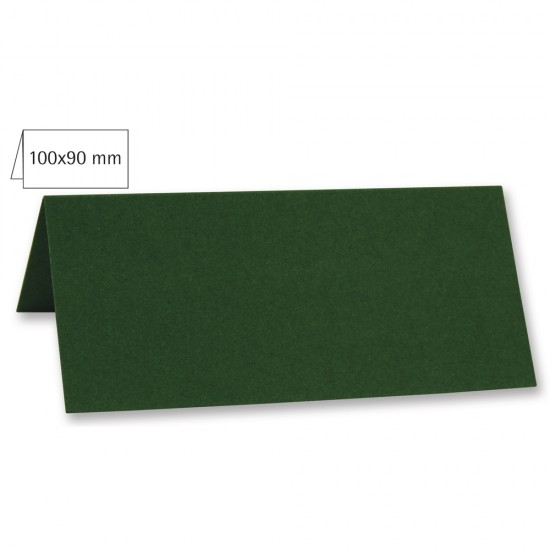 Card biguit pentru masa, plain, FSC MixCredit, pine-green, 100x90mm, 220g/m2, 5/set