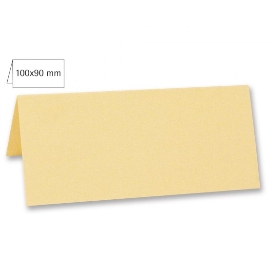 Card biguit pentru masa, plain, FSC MixCredit, bej, 100x90mm, 220g/m2, 5/set